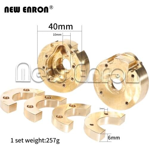 NEW ENRON 1Set Heavy Brass Outer Portal Drive Housing 257g for RC Crawler Car Traxxas TRX4 TRX6 #8251 Upgrade Parts