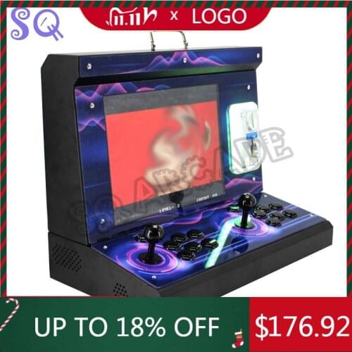 New Bartop Fighting Video Game Machine Pandora box 12 3400 in 1 games Mini arcade joystick Button coin acceptor Double rocker