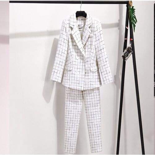 New professional suit female Xiaoxiangfeng Korean style suit fashion temperament goddess Fan Qiudong black suit overalls s39