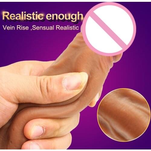 New Skin Feeling Realistic Big Dildo Flexible Penis Dick With Suction Cup Strap-on Female Masturbation Strapon Dildo For Women