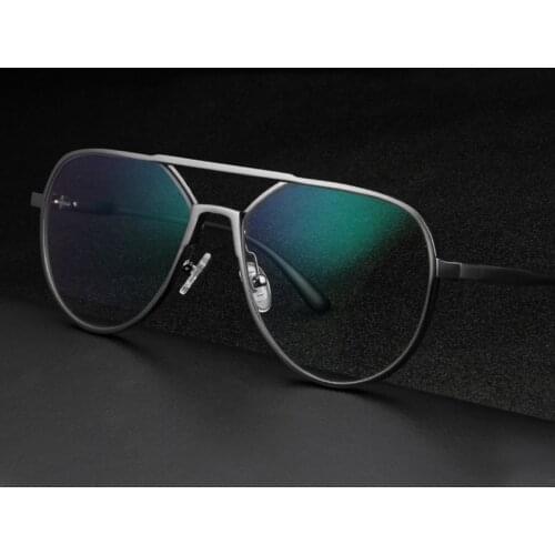 Aluminum Magnesium Oversized Glasses Frame Men Blue Light Computer Glasses Optical Prescription Eyeglasses Frames Clear Eyewea