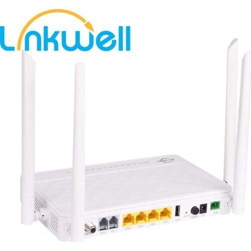 Optical Network Unit 4G/5G ONU ONT EPON GPON 4GE+2VOICE+2.4G/5.8G WIFI+1USB+CATV SC APC UPC Interface English Version BT-711XR