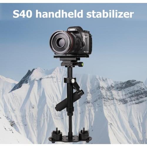ALLOYSEED S40 40cm Aluminum Alloy Handheld Video Stabilizer For Steadycam Steadicam Stabilizer For Canon Nikon Sony DSLR Camera