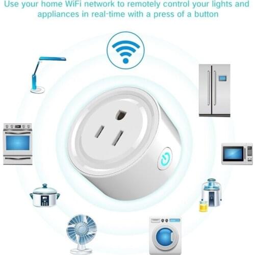 Smart Plug Mini Smart Wifi Socket US Plug Remote Control Power Strip Timing Switch for Smart Home Automation Electronic System