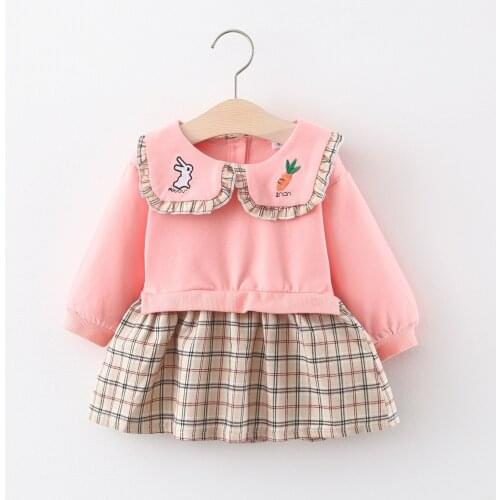 Spring Autumn Flower Girl Dresses Girl Clothes For 1-3Years Children Clothing Kids Dress Long Sleeve Toddler Dress