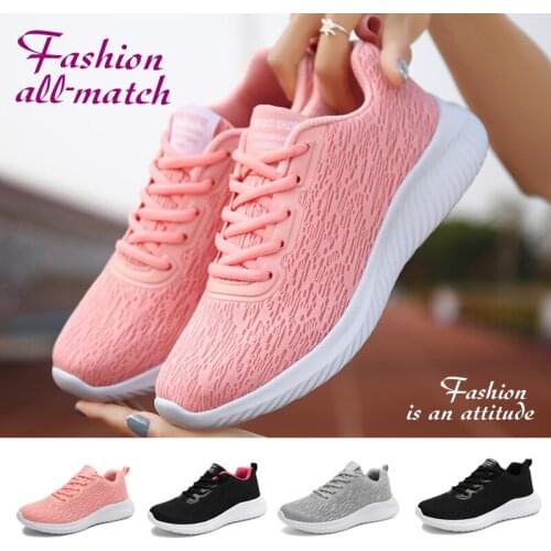2021 Summer Womens Tennis Shoes Fashion All-match Breathable Shoes Womens Sports Fitness Shoes Hiking Shoes