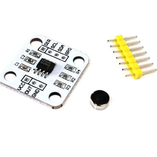 1pcs AS5600 magnetic encoder magnetic induction angle measurement sensor module 12bit high precision