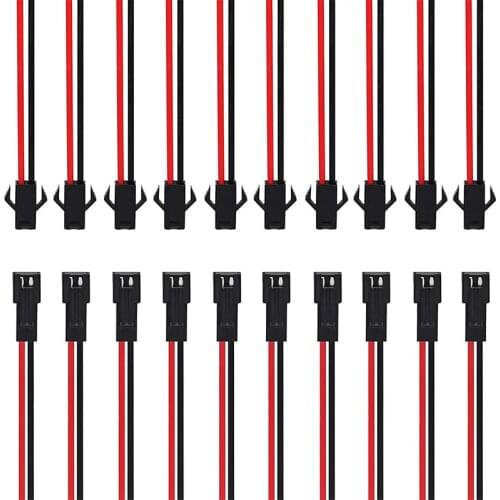 10 Pairs 15CM Wire Connector 2 Pins Plug Male and Female Pigtail Plug For LED Strip Light Tape Lamp Wire Connector Cable