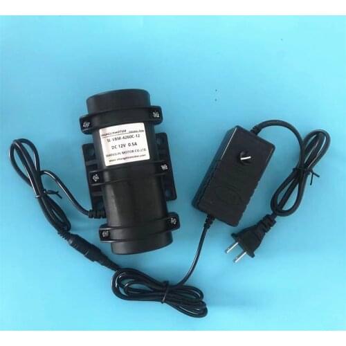 12V/24V DC Brushed Vibration Motor DIY Screen Pepper Screening Machine Adjustable Speed Power Supply