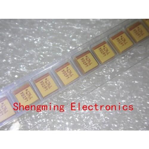 20PCS 3528B 10V 47uF 476A 10% B-type SMD tantalum capacitor
