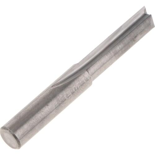 Blesiya Double Flute Tungsten Steel CNC Straight Router Bit 6mm Shank 22mm
