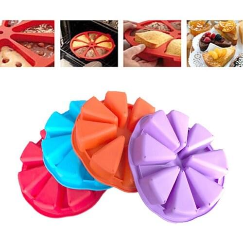 Bakeware Molds Cake Pan Silicone Cake Mold Pudding Triangle Cakes Mould Muffin Baking Tools Fondant Cake Molds 8 Points