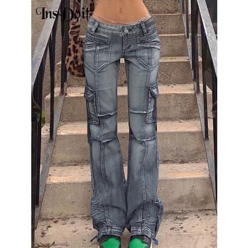 INSDOIT Women's Straight Jeans