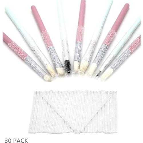 CLOTHOBEAUTY Pro Makeup Eye Lip Brushes Pen Guard Protector Meshes Cover Set, Small Size Sleeves Pack(only for eye brush)