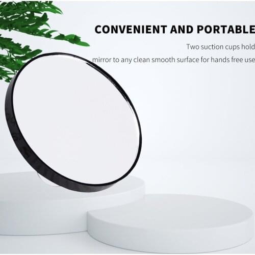 Vanity Round Mini Pocket Makeup Mirror 5X 10X 15X Magnifying Mirror With Two Suction Cup Cosmetic Mirror Tools Bathroom Home Use