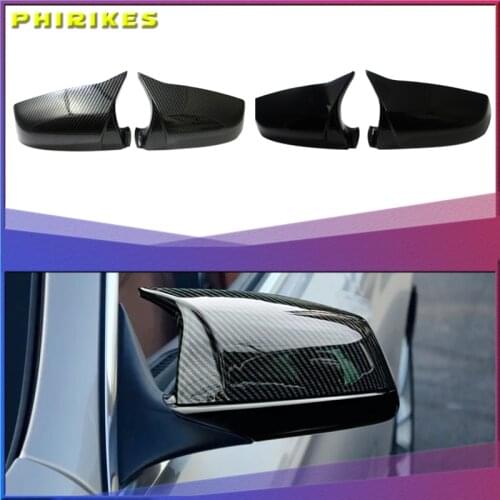 Car Side Wing Rear View Mirror Cover For BMW 5 6 7 series E60 E61 E63 E64 F01 F02 F03 F04 F06 F07 F10 F11 F12 F13 Carbon & Black