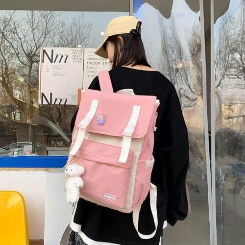 Lovely student schoolbag Simple Women backpack fashion preppy junior and high school students book backpacks Harajuku Rucksack