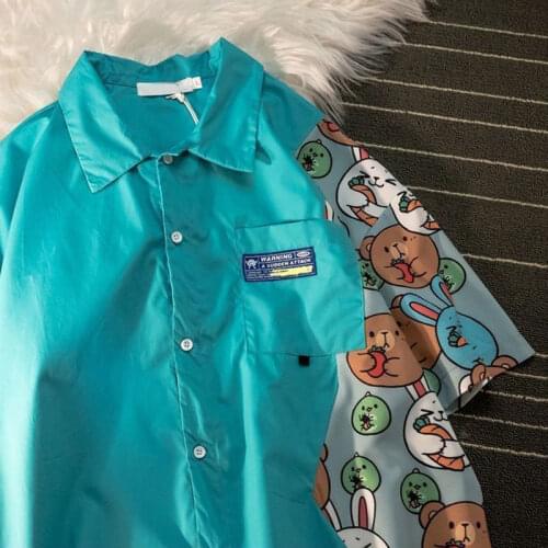 Men Women shirt short Tops Kawaii Tshirt Cartoons Printing shirt short sleeve Fitted Anime Manga Shirt Clothes Japanese Style