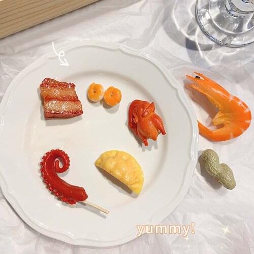 New Cute Colorful Silicone Food Hairpin Funny Personality Barbecue BBQ Duckbill Clip for Women Halloween Party Accessories