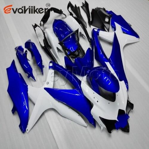 ABS Plastic fairing for K8 GSXR600750 2008 2009 2010 K8 blue white GSXR600 08 09 10 motorcycle bodywork kit Injection mold H3