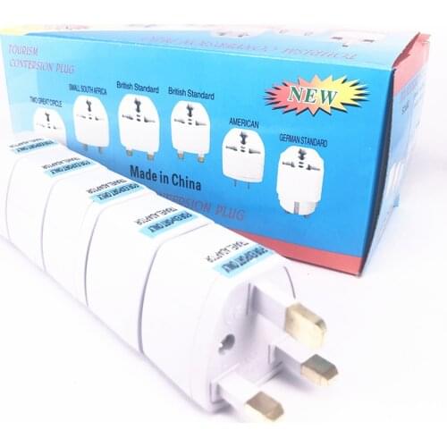 0-250V 10A 1000W UK To EU Euro Portable Outdoors Travel Wall Adapter Converter Socket UK Pakistan Malaysia Maldives Power Plug