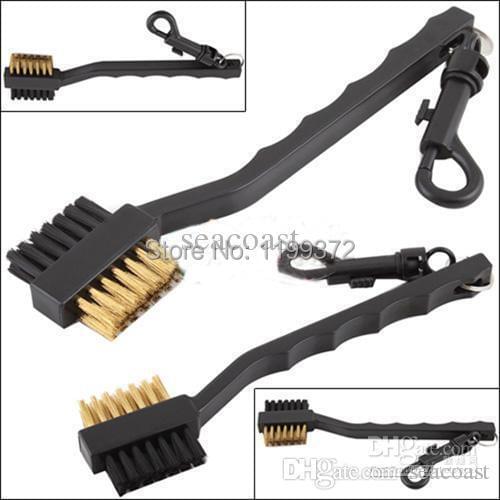 600pcs Dual Bristles Golf Club Brush Cleaner Ball 2 Way Cleaning Clip Plastic Groove Golf Tools