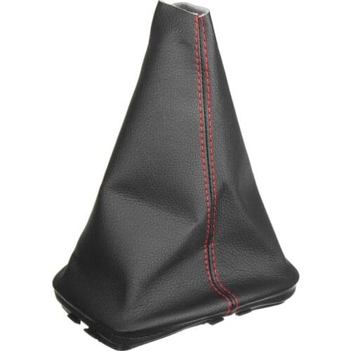 Car Gearshift Lever Gaiter Dust Cover auto Gear Shifter Red stitching For VW GOLF MK4 1997-2006 bORA for Jetta 1998-2005