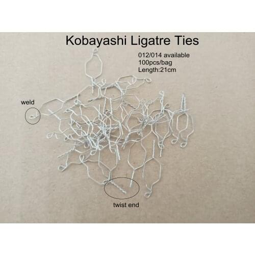Dental Stainless Steel Kobayashi Ligatures Weld Wires Short Twist End 21cm