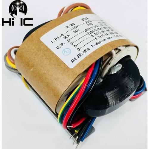 115V- 230V 30W 35W 50W R-Core Transformer Dual output for Tube Amplifier Preamps AMP Decoder DAC CD Player
