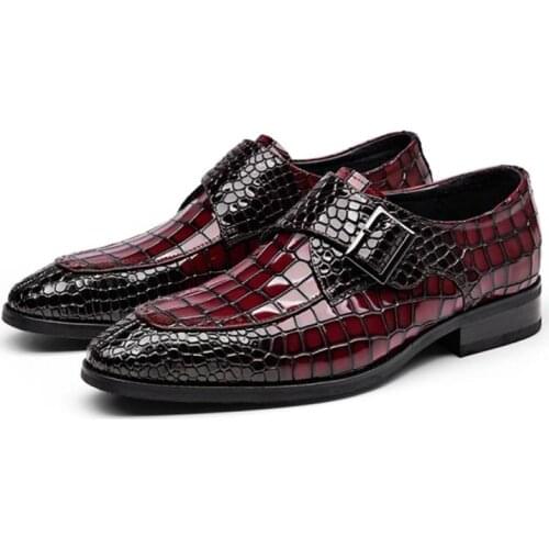 Men leather shoes business dress suit shoes men brand Bullock genuine leather black slipon wedding mens shoes fashion male