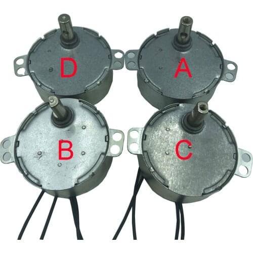 TYC-50/TYC49/TYJ50/50TYZ AC 5V 6V 9V 12V 24V 110V 220-240V 50/60Hz Synchronous Motor 1.4-60RPM Robust Torque 4W Plastic Gear