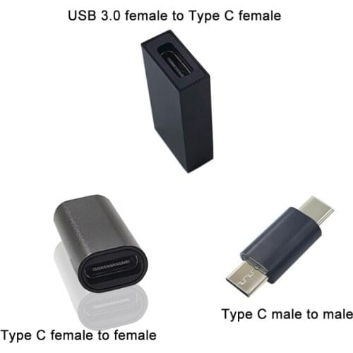 Type C Female to Female, USB C Male to Male, USB 3.0 to Type C Female Converter Adapter for Mobile Phone Tablet Computer