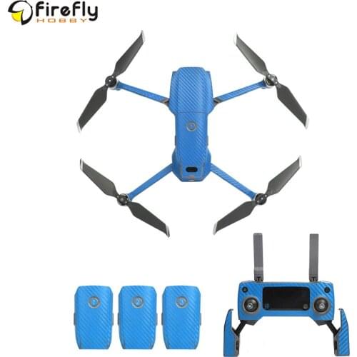 Sunnylife Waterproof PVC Stickers Carbon Grain Skin Decals for DJI MAVIC 2 PRO & ZOOM Drone Remote Controller Battery