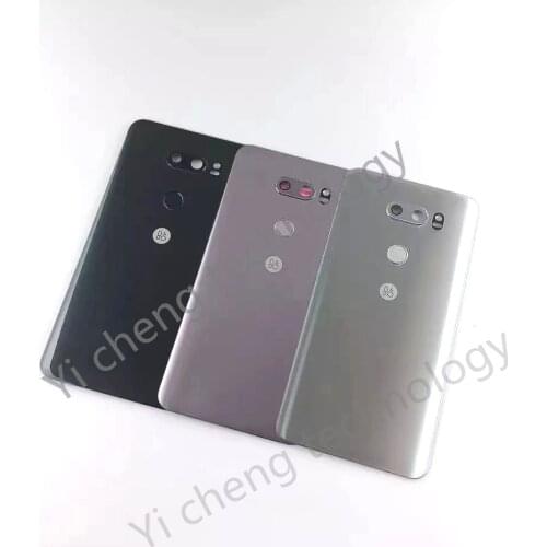 For LG V30+ Plus H930 H930G Battery Back Cover Rear Door Glass Panel Housing Case With Adhesive Sticker Replacement Parts