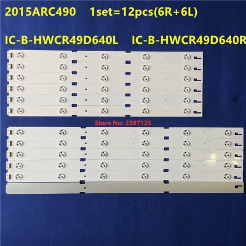 12PCS/KiT LED Strip11lamp 2015ARC490 LM41-00177A LM41-00176A For ZLN60600-AC 49LENZA6627 49VLE6565BL ZLP60600 ZNL60600 ZLG60600
