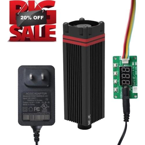 2020 NEJE Master 20W Laser Module Head TTL / PMW Controller Board Laser Engraver Machine Accessory DIY Tool Wood Cutting