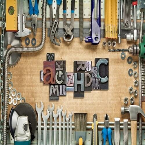 Dropship Colomac 3d Wallpaper Living Room Mechanical Toolbox Waterproof Wallpaper Photo Wall Mural living Room Carta Parati