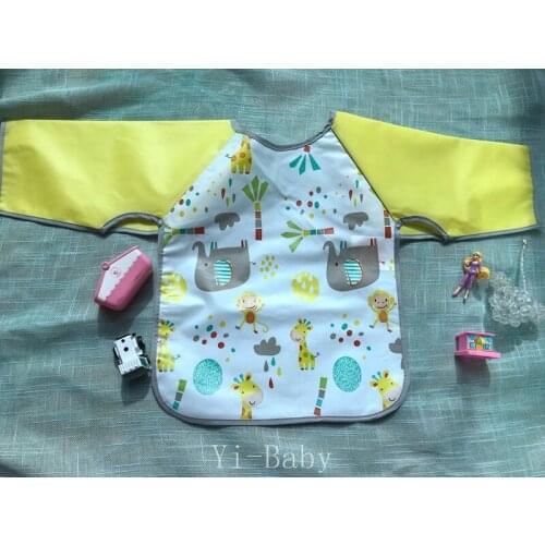 Free shipping Baby waterproof bib drawing clothes Infant saliva towels Burp Cloths Baby bib YB18006 1PC