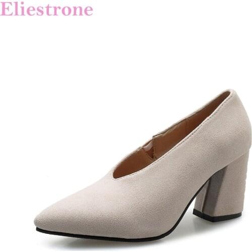 Brand New Fashion Beige Red Women Formal Pumps Sexy 3 Inch Heels Lady Dress Shoes BKA6 Plus Big Small Size 30 10 43 46 48
