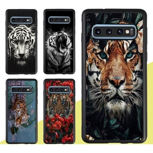 TIGER black and white monochrome Case For Samsung Galaxy A51 A71 A21S A20e A31 M31 M21 A50 A70 S9 S10 S20 Plus Note 20 Ultra
