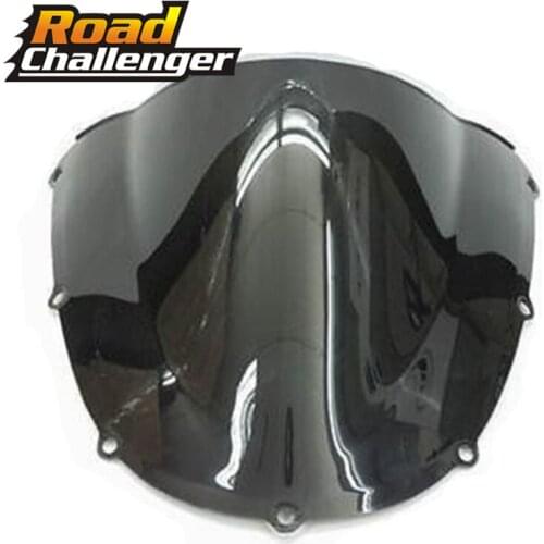 Black Windshield WindScreen Double Bubble For Honda CBR954 CBR900 CBR900RR CBR954RR 2002 2003