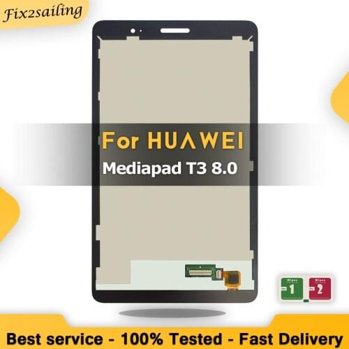 8.0" 100% Tested For Huawei MediaPad T3 8.0 KOB-L09 KOB-W09 LCD Display Touch Screen Digitizer Assembly Tablet Replacement