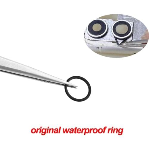 For iPhone X XS XR 11 12 Pro Max Back Camera Glass Rear Lens Waterproof Apron Rubber Dust Ring Original 100PCS