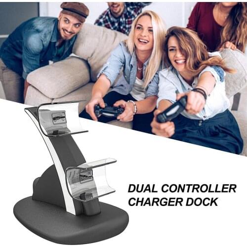 Dual Controller Charger Dock Fast Charging Stand Station For PS5 Controller Cradle Desktop Stand DualSense Wireless Powerful