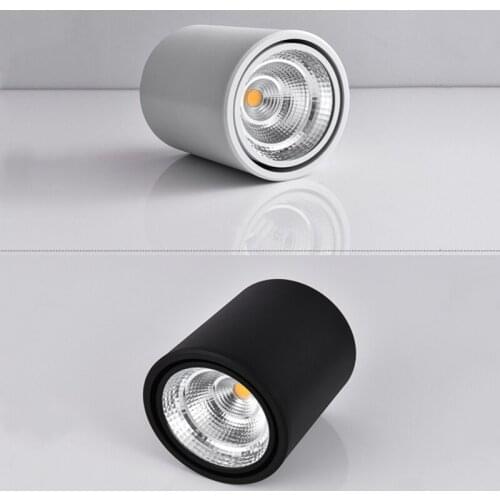 Round Dimmable Surface Mounted LED Downlights 7W9W12W15W18W 20W COB LED Ceiling Spot Lights AC110-220V LED Lamp Indoor Lighting