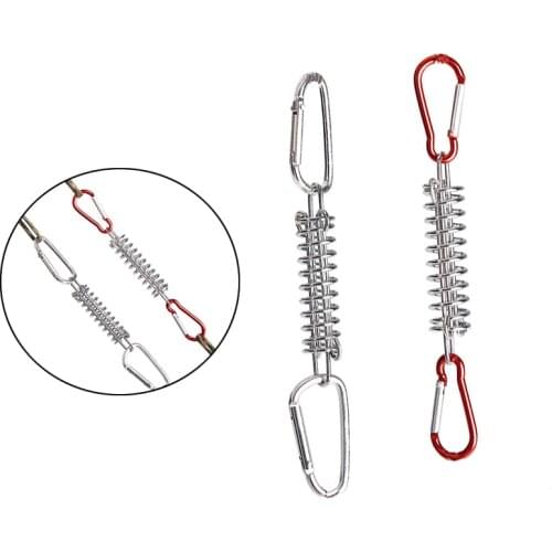 5Pcs Stainless Steel Camping Tent Spring Buckle Set Heavy Duty Awning Rope Tensioner Tarps Tents Awnings Canopies Accessories