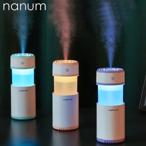 Car Air Freshener Pull Humidifier USB Mini Ultrasonic Essential Oil Diffuser LED Purifier Mist Maker