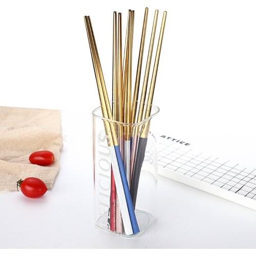 4 Pairs Reusable Metal Chopsticks Wedding Party Festival Tableware Chinese Chopsticks Japanese Korean Style Sushi Sticks Noodles