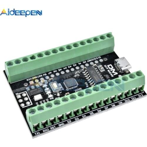 Atmega328P Nano V3.0 3.0 CH340G CH340 Driver Terminal Shiled Adapter Expansion Board Micro Controller USB Module For Arduino