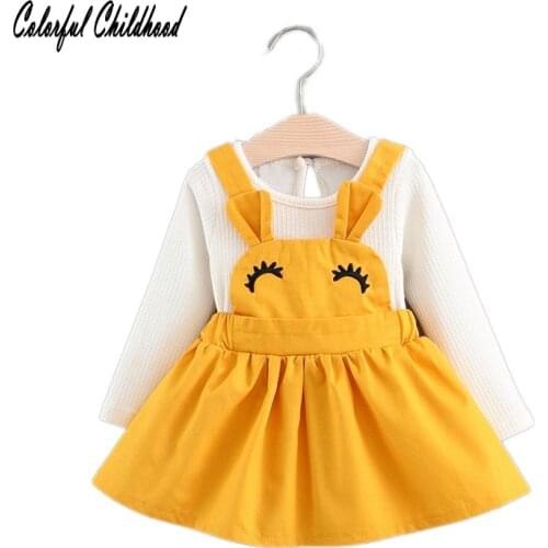 Princess Baby Dresses 2017 Summer New Baby Girls Clothes Cartoon Squinting eyes Baby Girls Dress Cute Cotton Kids Clothing